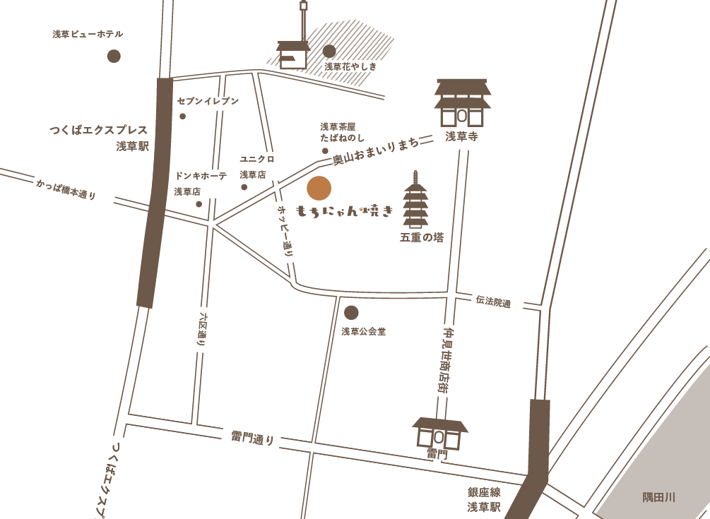 浅草本店のマップ